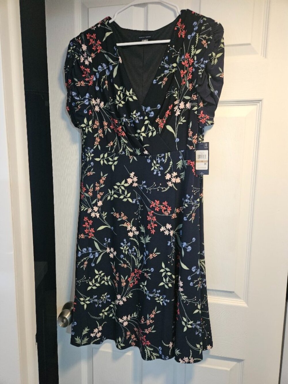 Tommy Hilfiger Blue V-Neck Dress